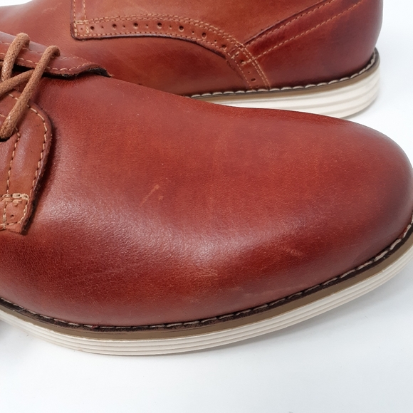 VOSTEY Men's Casual Leather Oxford - Picture 13 of 15